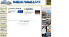 Desktop Screenshot of barentshallene.no